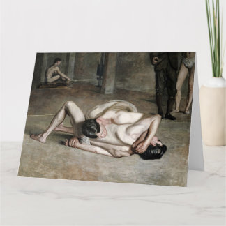 Worstelaars Fijne Kunst Wenskaarten Kaart