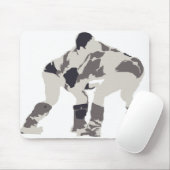 Worstelaars in Mongolië Muismat (Met muis)