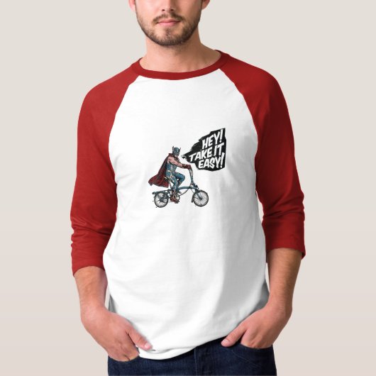 Worstelaars op vouwfietsen t-shirt (Voorkant)
