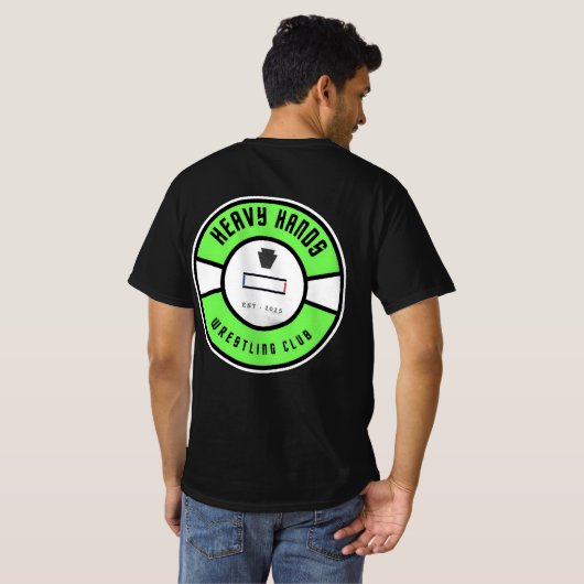 Worstelclubitems T-shirt (Achterkant volledig)