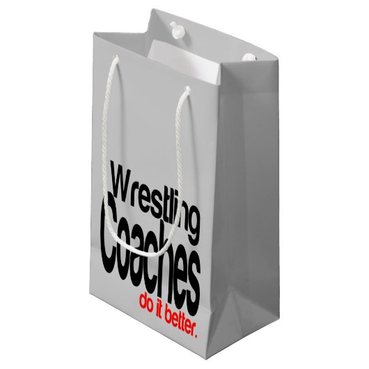 Worstelcoaches doen het beter klein cadeauzakje (Voorkant Gekanteld)