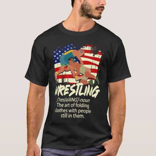 worsteldefinitie Wrestling T-shirt (Voorkant)