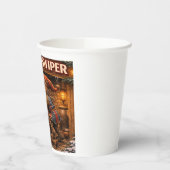 Worsteldief Kerstkind  Papieren Bekers (Links)