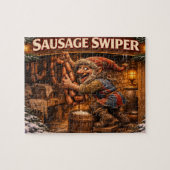 Worsteldief Kerstman puzzel (Horizontaal)