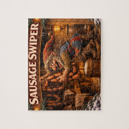 Worsteldief Kerstman puzzel