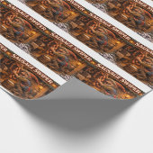 Worsteldief Yule Lad Cadeaupapier (Hoek)