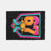 Worsteldruppel Nummer 67 Worstelaar Fleece Deken (Voorkant (Horizontaal))