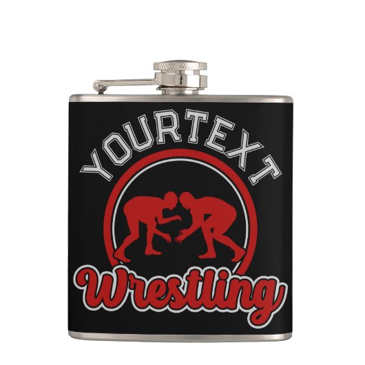  Worstelen ADD NAAM Graple Champion Team Speler  Heupfles (Voorkant)