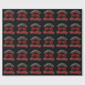 Worstelen ADD NAME Grapple Kampioen Teamspeler Cadeaupapier (Vlak)