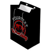 Worstelen ADD NAME Grapple Kampioen Teamspeler Medium Cadeauzakje (Voorkant Gekanteld)