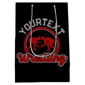 Worstelen ADD NAME Grapple Kampioen Teamspeler Medium Cadeauzakje (Achterkant)