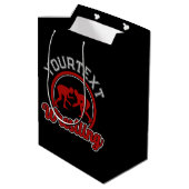 Worstelen ADD NAME Grapple Kampioen Teamspeler Medium Cadeauzakje (Achterkant Gekanteld)