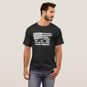 Worstelen Amerikaanse vlag T-shirt (Voorkant volledig)