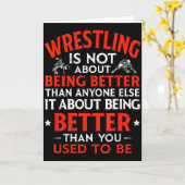 Worstelen beter dan vroeger bent Inspiratie Kaart (Gele Bloem)