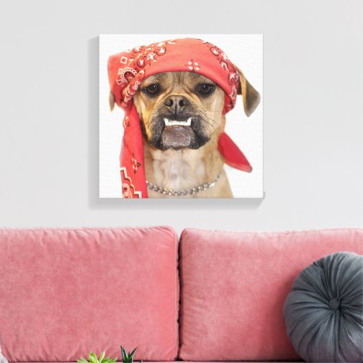 worstelen canvas afdruk (Insitu (Woonkamer))