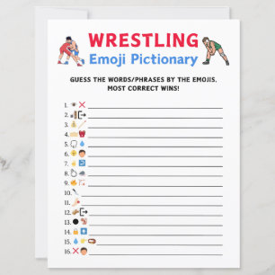 Worstelen Emoji Pictionary Game