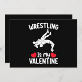 Worstelen is mijn Valentijnsdag sport Kaart (Voorkant / Achterkant)
