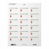 Worstelen Kerst Label (Full Sheet)