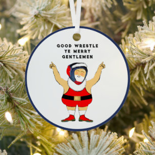 Worstelen Kerst Worstelaar Metalen Ornament