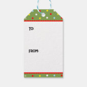 Worstelen Kerstvakantie Cadeaulabel (Achterkant)