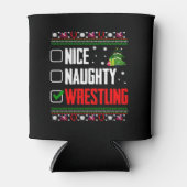 Worstelen Lelijke Kerstmis Blikjeskoeler (Voorkant)