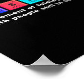 Worstelen met het periodiek systeem element de hou poster (Hoek)