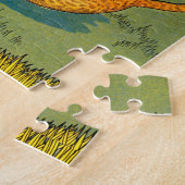 worstelen met tijger en luipaard legpuzzel (Zijkant)
