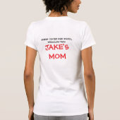 Worstelen Moeder Cartoon Aangepast T-shirt (Achterkant)