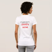 Worstelen Moeder Cartoon Aangepast T-shirt (Achterkant volledig)