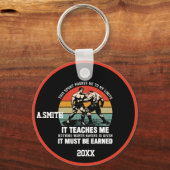 Worstelen moet je verdienen sleutelhanger (Voorkant)