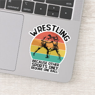 Worstelen omdat andere sport worstelen worstelaar sticker