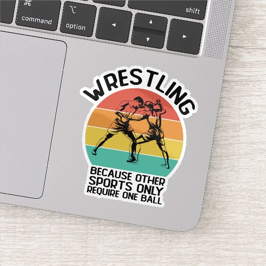 Worstelen omdat andere sport worstelen worstelaar sticker (Detail)