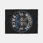 Worstelen Pack Est Wolf Team Broederschap Op De Fleece Deken (Voorkant (Horizontaal))