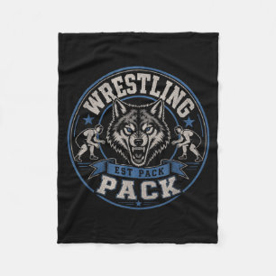 Worstelen Pack Est Wolf Team Broederschap Op De Fleece Deken