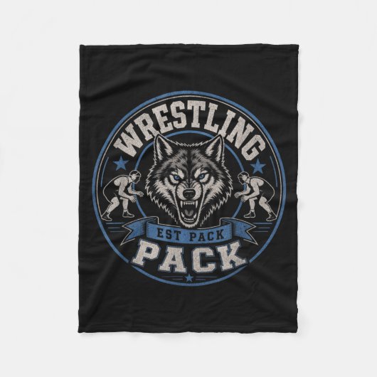 Worstelen Pack Est Wolf Team Broederschap Op De Fleece Deken (Voorkant)