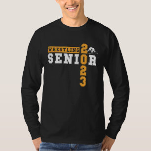 Worstelen Senior Night Senior 2023 Afstudeer Idee T-shirt
