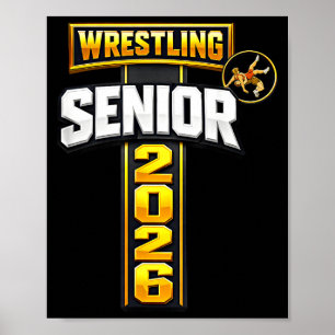 Worstelen senioren avond senior 2026 geloof kruis poster