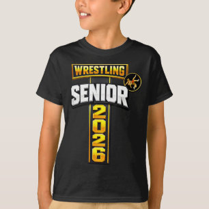 Worstelen senioren avond senior 2026 geloof kruis t-shirt