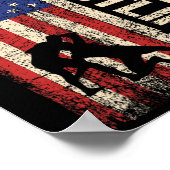 Worstelen Verenigde Staten Amerikaanse vlag Shirt  Poster (Hoek)