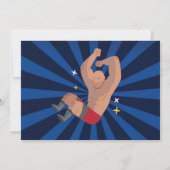 Worstelen Verjaardag Worstelen Ring Vechten Foto Kaart (Achterkant)