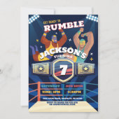 Worstelen Verjaardag Worstelen Ring Vechten Ring Kaart (Voorkant)