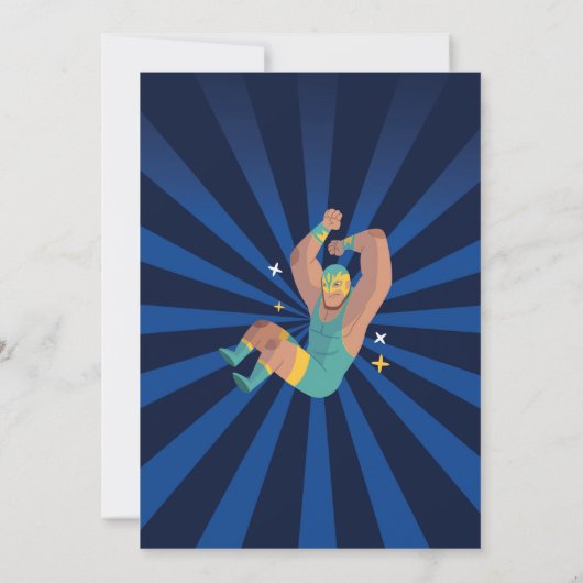 Worstelen Verjaardag Worstelen Ring Vechten Ring Kaart (Achterkant)