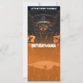 Worstelen Verjaardagsfeest Ticket Uitnodiging Them (Achterkant)