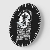 Worstelen voordat je het maakt - Anime Motivatie Grote Klok (Hoek)