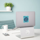 WORSTELEN VOORTGANG Douglass Quote Blauw Sticker (Laptop op bureau)