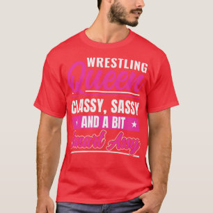 Worstelen Vrouwen Grappig Wrestling Wrestle Wrestl T-shirt