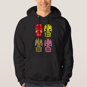 worstelen wedstrijd maskers hoodie
