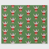 Worstelen Worstelaar Kerstcadeau Cadeaupapier (Vlak)