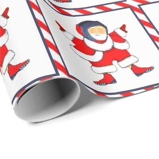 Worstelen Worstelaar Kerstcadeau Cadeaupapier (Rol Hoek)