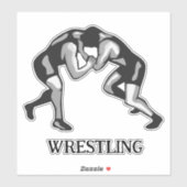 Worstelen Wrestler Design Contour Sticker (Vel)